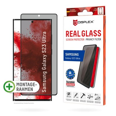 Schutzglas Glas günstig Kaufen-DISPLEX Privacy Glass 3D Samsung Galaxy S23 Ultra. DISPLEX Privacy Glass 3D Samsung Galaxy S23 Ultra <![CDATA[• Displayschutzglas für Samsung Galaxy S23 Ultra • Kratzer-resistent dank extrem hartem „tempered Glass“ (10H) • High-Tech Anti-Finger