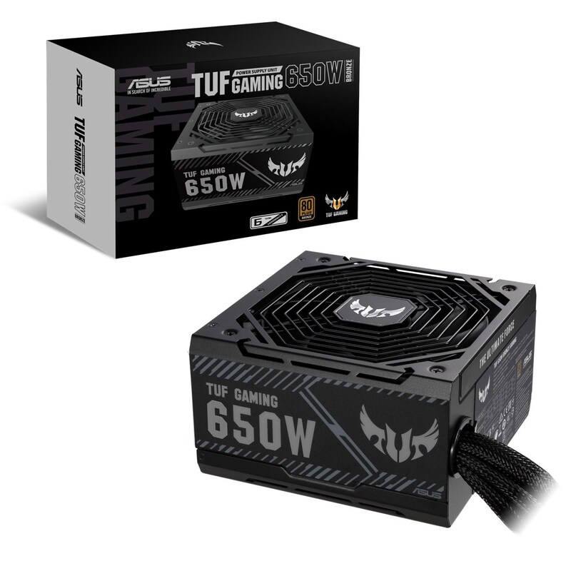 650 Watt günstig Kaufen-ASUS TUF Gaming 650W Netzteil, 80+ Bronze, 135 mm Lüfter. ASUS TUF Gaming 650W Netzteil, 80+ Bronze, 135 mm Lüfter <![CDATA[• Gaming Netzteil mit 650 Watt, 80+ Bronze • 1x 20/24-Pin, 1x 4/8-Pin ATX12V, 2x 6/8-Pin PCIe, 5x SATA, 4x IDE • +3.3V +5