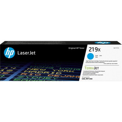 HP 219X / W2191X Original LaserJet Toner Cyan für ca. 2.500 Seiten