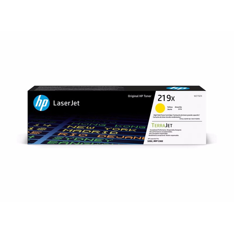 HP 219X / W2192X Original LaserJet Toner Gelb für ca. 2.500 Seiten