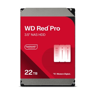 WD Red Pro WD221KFGX NAS HDD - 22 TB 7200 rpm 512 MB 3,5 Zoll SATA 6 Gbit/s CMR