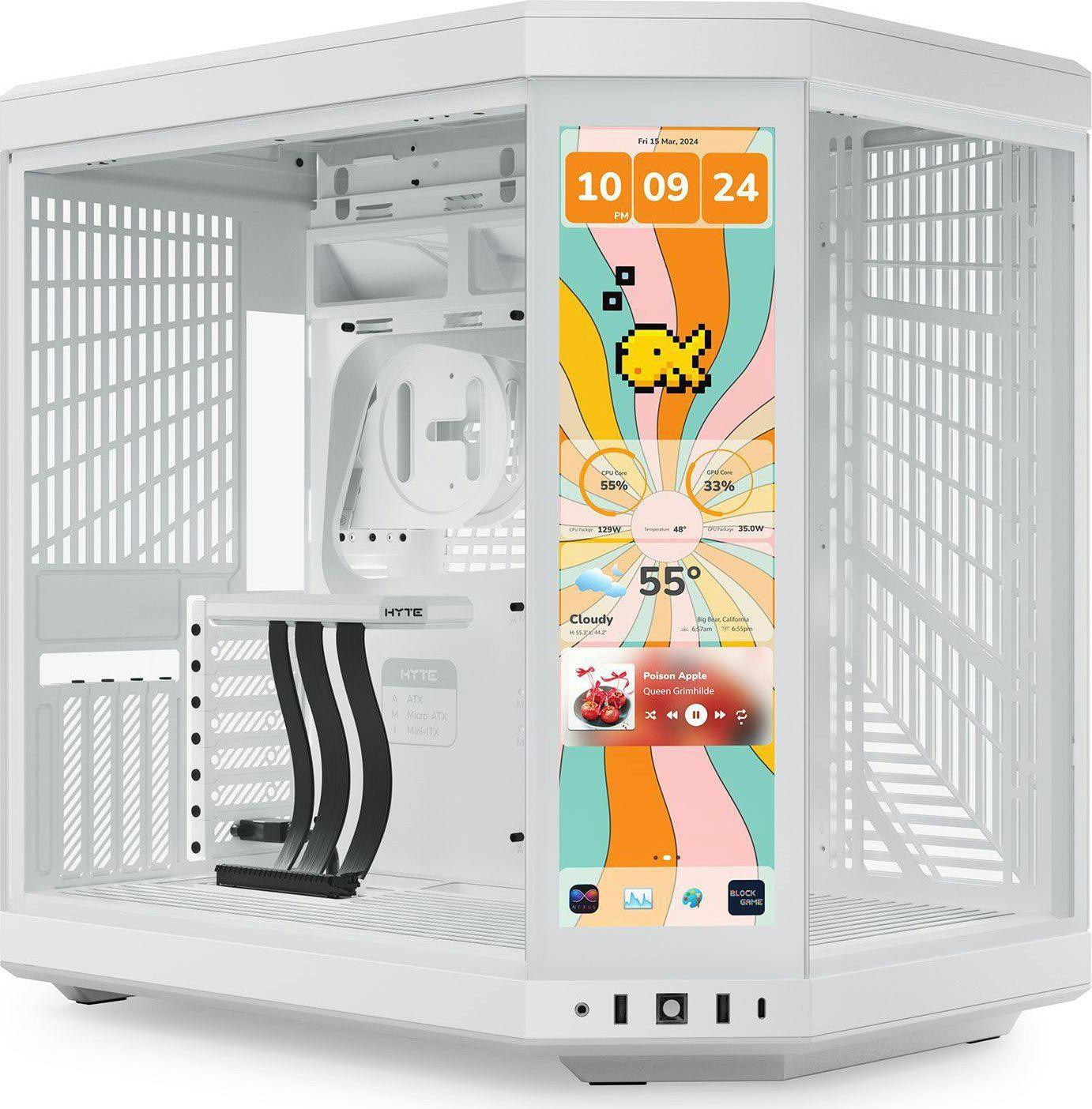 HYTE Y70 Gaming PC Gehäuse Big-Tower Weiß Seitenfenster
