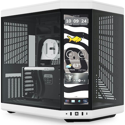 Touch&Fresh günstig Kaufen-HYTE Y70 Touch Infinite Panda ATX Midi Tower Gaming Gehäuse weiß/schwarz Seitenfenster. HYTE Y70 Touch Infinite Panda ATX Midi Tower Gaming Gehäuse weiß/schwarz Seitenfenster <![CDATA[• ATX Touch Gaming Gehäuse, Midi Tower mit Seite