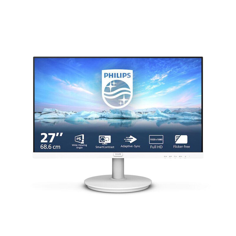 Philips V-Line 271V8AW 68,6cm (27") FHD IPS Office Monitor HDMI/VGA 4ms 75Hz Weiß