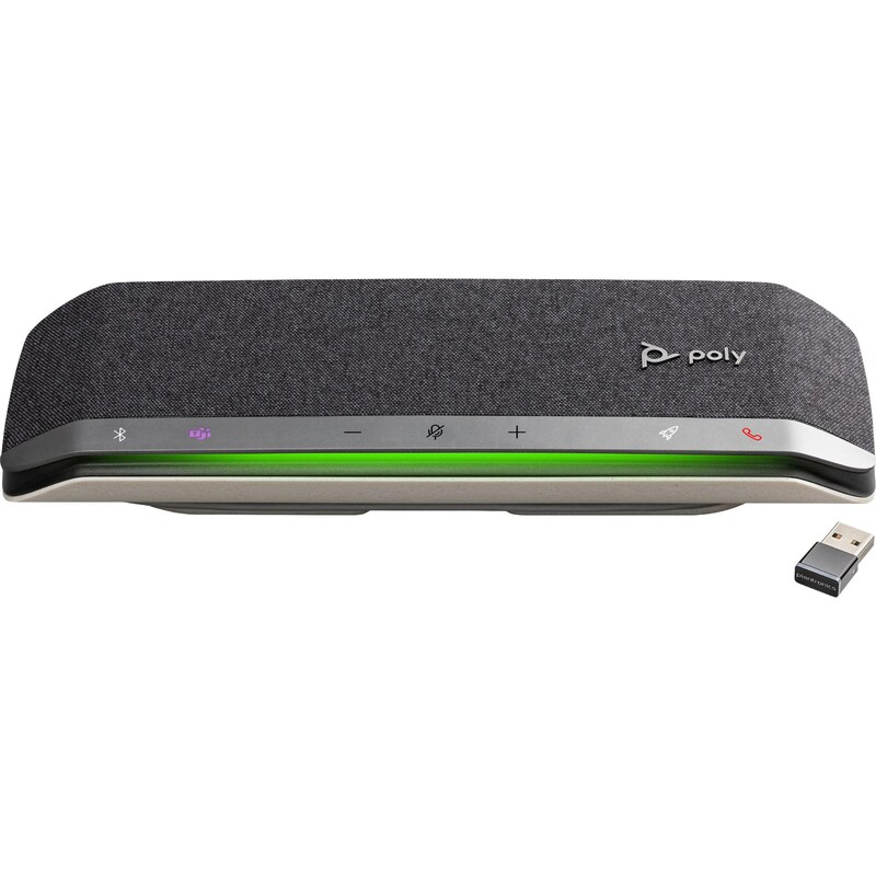 Adapter günstig Kaufen-Poly Sync 40+ Bluetooth/ USB-A/C Freisprecheinrichtung inkl. BT700 USB-A Adapter (MS-Teams zertifiziert). Poly Sync 40+ Bluetooth/ USB-A/C Freisprecheinrichtung inkl. BT700 USB-A Adapter (MS-Teams zertifiziert) <![CDATA[• Array aus drei Mikrofonen - Erleb