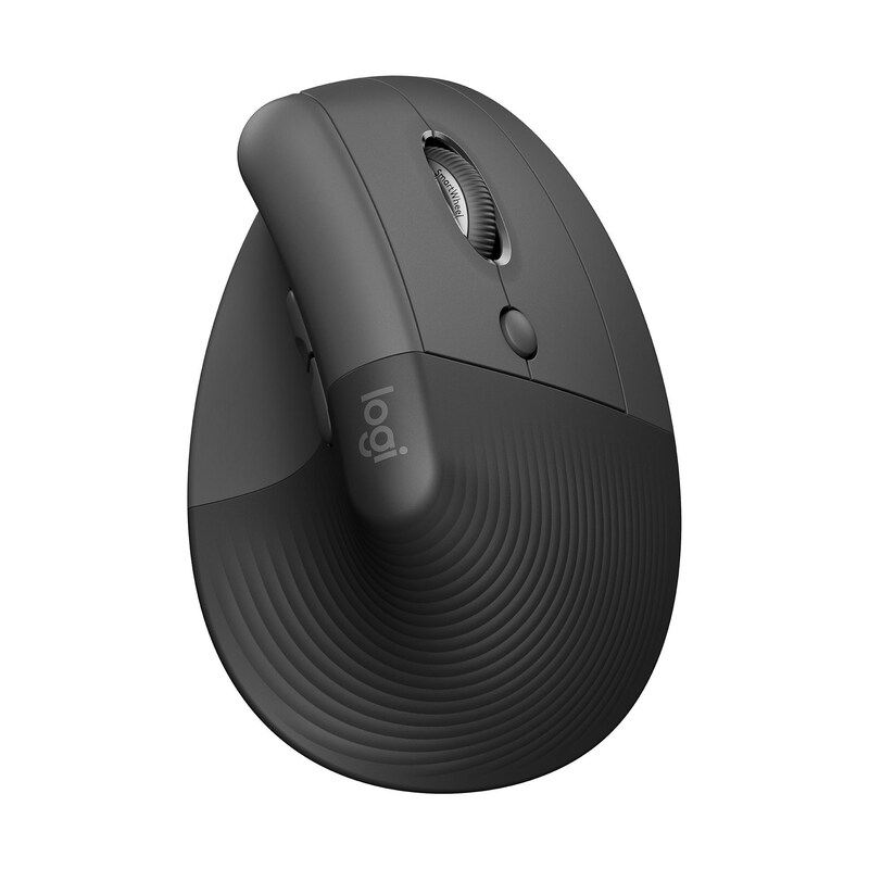 Logitech Lift Vertical Graphite - Ergonomische Kabellose Maus (Rechtshänder)