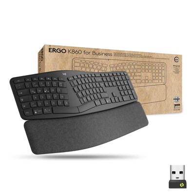 Logitech Ergo K860 Split for Business - US - ergonomische Tastatur mit Logi Bold