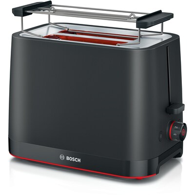 rot schwarz günstig Kaufen-Bosch TAT3M123 Toaster Kompakt MyMoment schwarz. Bosch TAT3M123 Toaster Kompakt MyMoment schwarz <![CDATA[• Auftau- und Aufwärmfunktion • Abnehmbarer und faltbarer Brötchen-Aufsatz • High Lift: auch kleine Scheiben Brot ganz einfach entnehmen • 