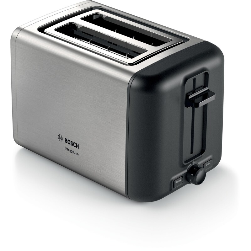 Bosch TAT3P420DE Toaster Kompakt DesignLine Edelstahl / schwarz