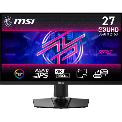 MSI MPG 274URFDE QD 69cm (27") 4K UHD IPS Gaming Monitor 16:9 DP/HDMI/USB-C PD65W 160Hz 0,5ms (GtG)