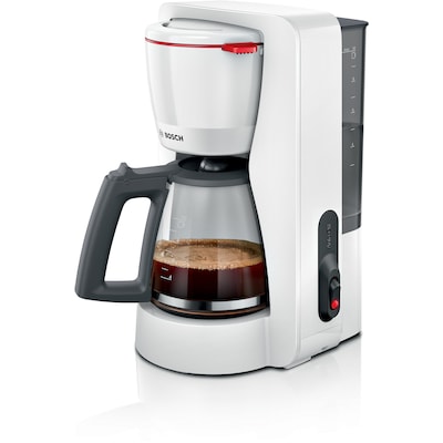 Sicher günstig Kaufen-Bosch TKA2M111 Kaffee Maschine MyMoment weiß. Bosch TKA2M111 Kaffee Maschine MyMoment weiß <![CDATA[• Abnehmbarer Wassertank: einfach und schnell direkt unter dem Wasserhahn zu befüllen. • Auto-off: sicher und energiesparend, da sich das Ge