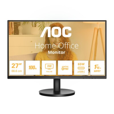 AOC 27B3CA2 68,6m (27") FHD IPS Office Monitor 16:9 HDMI/USB-C PD65W 100Hz Sync