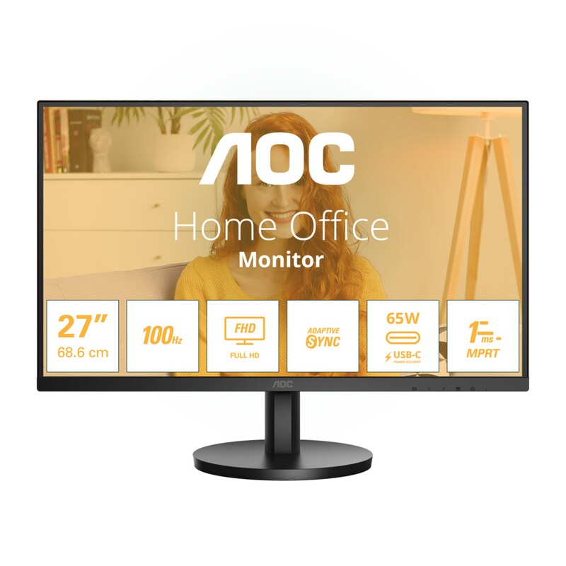 MiniDP/HDMI günstig Kaufen-AOC 27B3CA2 68,6m (27") FHD IPS Office Monitor 16:9 HDMI/USB-C PD65W 100Hz Sync. AOC 27B3CA2 68,6m (27") FHD IPS Office Monitor 16:9 HDMI/USB-C PD65W 100Hz Sync <![CDATA[• Energieeffizienzklasse: E • 68.6 cm (27 Zoll), 1920 x 1080 (Full HD, 16:9) 