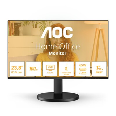 AOC 24B3CF2 60,5m (23,8") FHD IPS Office Monitor 16:9 HDMI/USB-C PD65W 100Hz Sync