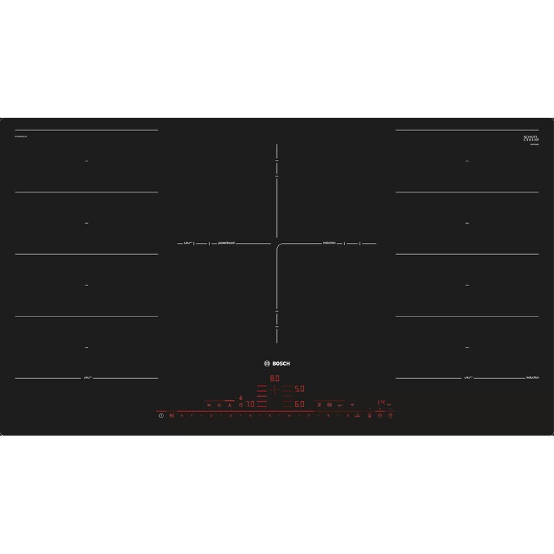 Bosch PXV975DV1E Serie 8 Induktionskochfeld 90 cm Schwarz