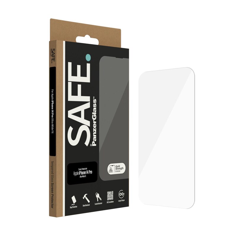 SAFE. by PanzerGlass® Displayschutz iPhone 14 Pro  Ultra-Wide Fit