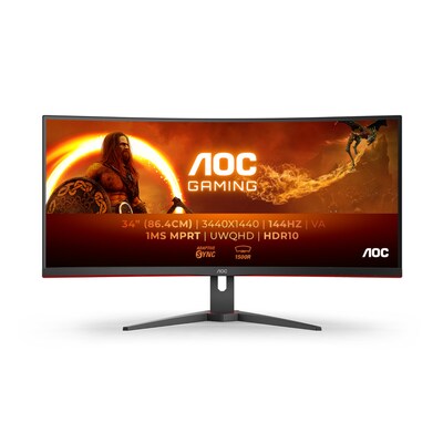 cm 14 günstig Kaufen-AOC CU34G2XE 86,4cm (34") WQHD VA Gaming Monitor 21:9 HDMI/DP 144Hz 1ms FreeSync HDR10. AOC CU34G2XE 86,4cm (34") WQHD VA Gaming Monitor 21:9 HDMI/DP 144Hz 1ms FreeSync HDR10 <![CDATA[• Energieeffizienzklasse: F • 86.4 cm (34 Zoll), 3.440 x 1.