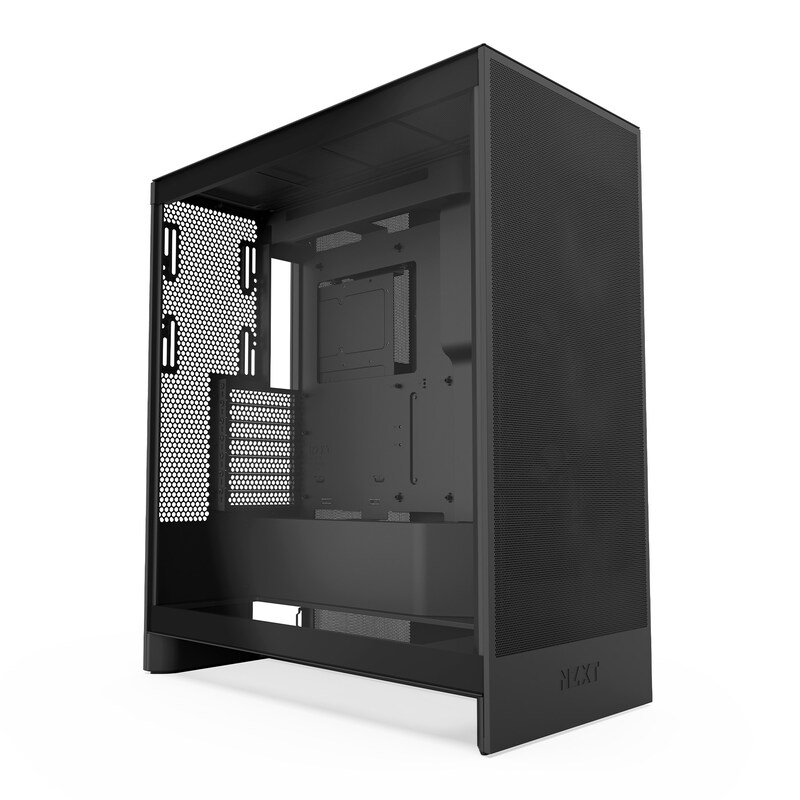 NZXT H7 Flow Black (2024) Midi Tower ATX Gaming Gehäuse schwarz mit Glasfenster