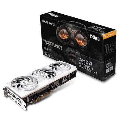 12GB günstig Kaufen-SAPPHIRE PURE AMD Radeon RX 7700 XT Frostpunk 2 Edition 12GB GDDR6 2xHDMI/2xDP. SAPPHIRE PURE AMD Radeon RX 7700 XT Frostpunk 2 Edition 12GB GDDR6 2xHDMI/2xDP <![CDATA[• AMD Radeon 7700XT - RDNA 3 Architektur • 12 GB GDDR6-RAM ( Speicherinterface) •