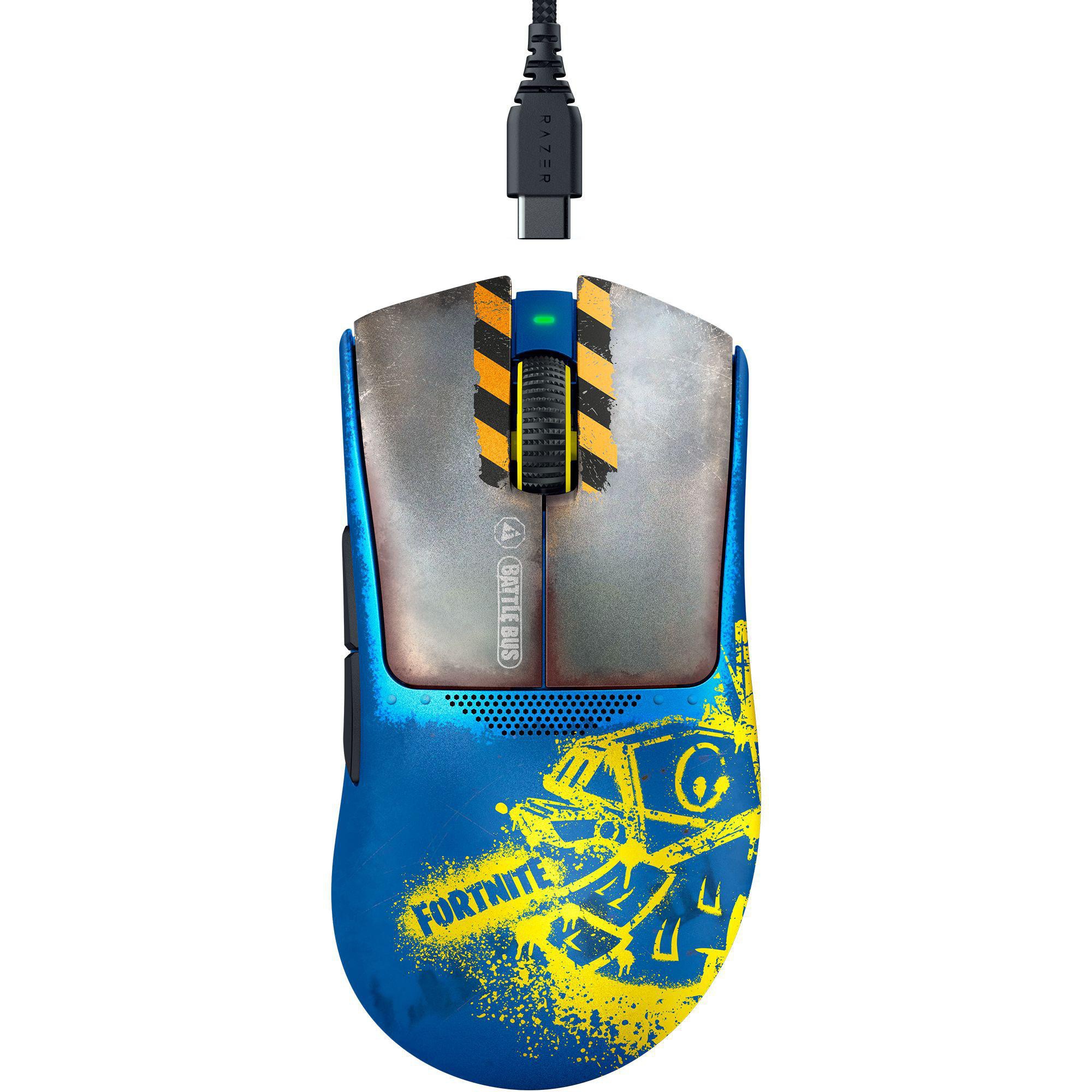 RAZER DeathAdder V3 Pro Fortnite Edition Gaming-Maus Fortnite Edition kabellos / kabelgebunden (Funk) für Rechtshänder