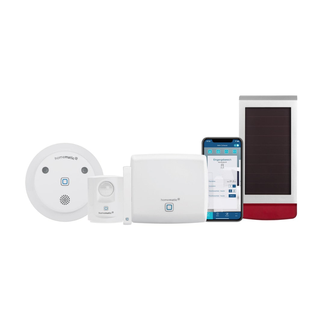 Homematic IP Starter Set Alarm Plus HmIP-SK7 • mit zusätzlicher Solar-Außensirene