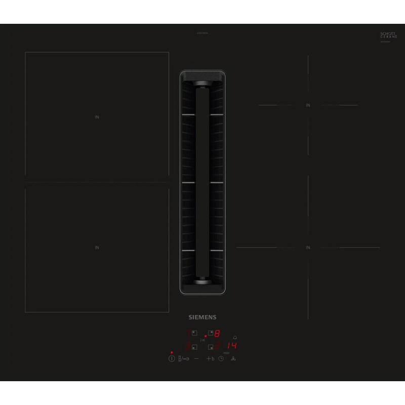 Siemens ED611BS16E iQ300 Kochfeld mit Dunstabzug (Induktion) 60 cm Rahmenlos