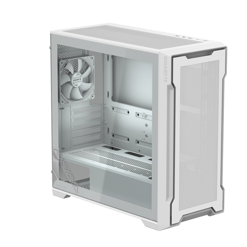2X Glas günstig Kaufen-Gigabyte AORUS C102 ICE Midi Tower Gaming Gehäuse mit Glasseitenfenster. Gigabyte AORUS C102 ICE Midi Tower Gaming Gehäuse mit Glasseitenfenster <![CDATA[• Gaming Gehäuse (Midi-Tower) mit Sichtfenster • 2x 120 mm Lüfter vorinstalliert • Abmessun
