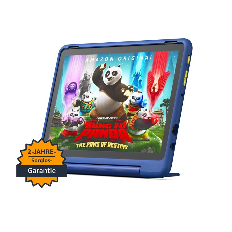 tablet günstig Kaufen-Amazon Fire HD 10 Kids Pro Tablet für Kinder ab dem Grundschulalter - Mit 10-Zoll-Display, langer Akkulaufzeit, Kindersicherung und dünner Hülle - Version 2023, 32 GB,  Sternennebel-Design. Amazon Fire HD 10 Kids Pro Tablet für Kinder 