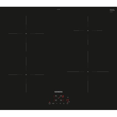Rot+Schwarz günstig Kaufen-Siemens EU611BEB6E iQ100 Induktionskochfeld 60 cm Schwarz, Rahmenlos aufliegend. Siemens EU611BEB6E iQ100 Induktionskochfeld 60 cm Schwarz, Rahmenlos aufliegend <![CDATA[• (, Autark nutzbar)]]>. 