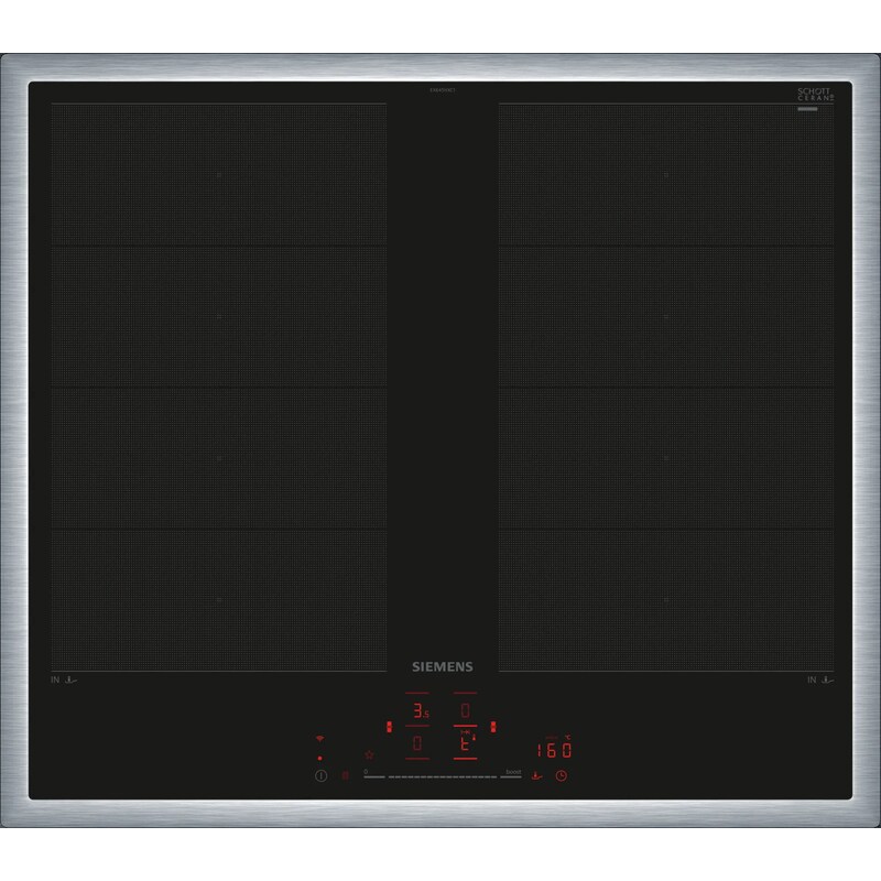 Siemens EX645HXC1E iQ700 Induktionskochfeld 60 cm Schwarz, Mit Rahmen aufliegend