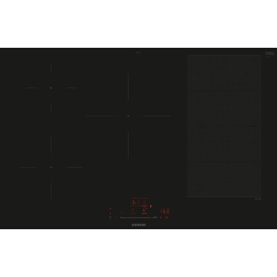 Siemens EX801HVC1E iQ700 Induktionskochfeld 80 cm Schwarz, flächenbündig (integriert)