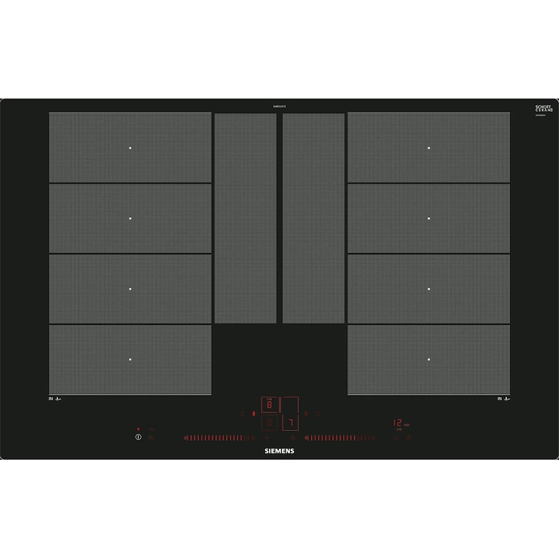 Siemens EX801LYC1E iQ700 Induktionskochfeld 80 cm Schwarz, flächenbündig (integriert)