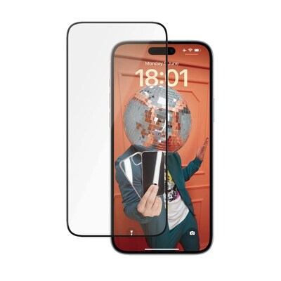 PanzerGlass Ceramic Protection für iPhone 15 Plus Ultra-Wide Fit mit EasyAligner