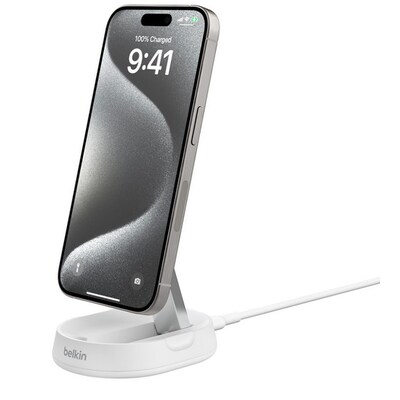 Pro Drahtlose günstig Kaufen-Belkin BoostCharge Pro Qi2 verstellbare kabellose magnetische Ladestation mit Qi2 (15 W) weiß. Belkin BoostCharge Pro Qi2 verstellbare kabellose magnetische Ladestation mit Qi2 (15 W) weiß <![CDATA[• Drahtlose Ladelösung • Schnelles drahtlo