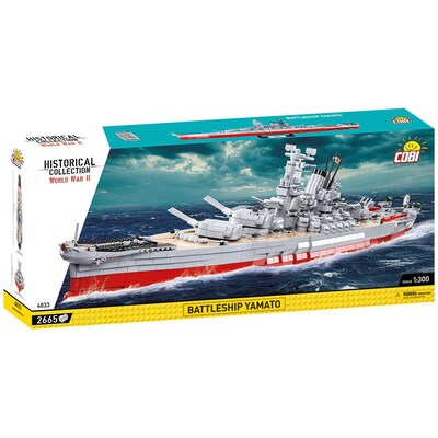 Tell a günstig Kaufen-COBI Battleship Yamato 4833. COBI Battleship Yamato 4833 <![CDATA[• COBI Historical Collection Set • enthält 2665 Teile, Maßstab 1:300 • Altersempfehlung des Herstellers: ab 12 Jahren • Kompatibel mit marktüblichen Klemmbausteinen • Nicht fü