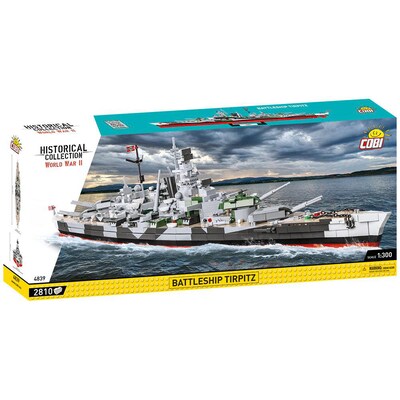 Tell a günstig Kaufen-COBI Battleship Tirpitz 4839. COBI Battleship Tirpitz 4839 <![CDATA[• COBI Historical Collection Set • enthält 2810 Teile, Maßstab 1:300 • Altersempfehlung des Herstellers: ab 12 Jahren • Kompatibel mit marktüblichen Klemmbausteinen • Nicht f