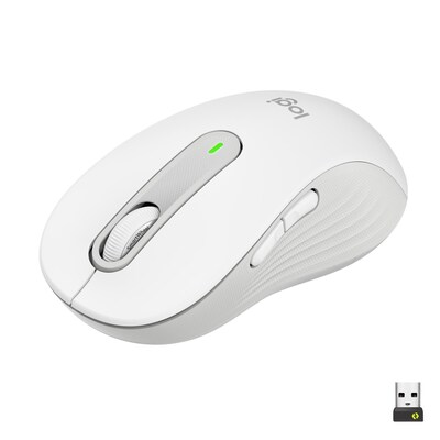 Logitech Signature M650 Gr.L Kabellose Maus Weiß