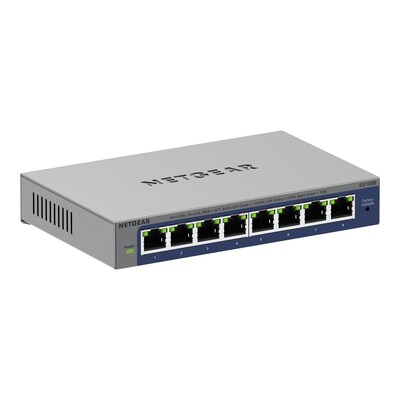 SMArt günstig Kaufen-Netgear Plus GS108Ev4 Desktop 8 Port Gigabit Switch. Netgear Plus GS108Ev4 Desktop 8 Port Gigabit Switch <![CDATA[• Smart Desktop Switch • 8 Ports • Kühlung: passiv (lüfterlos)]]>. 