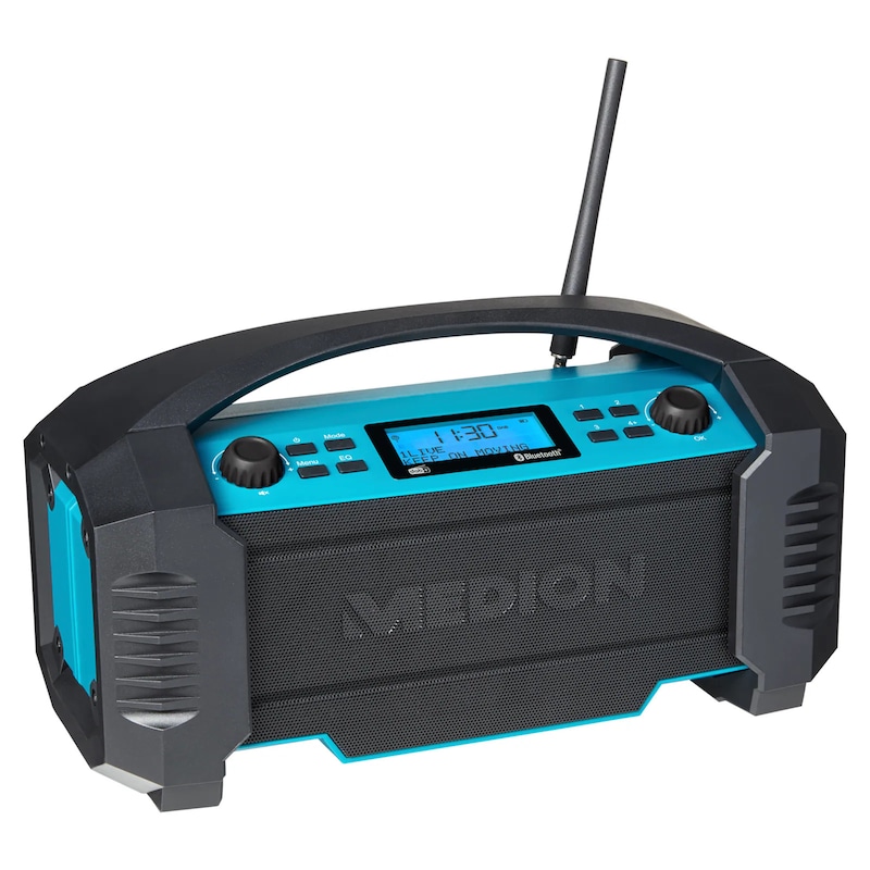 Medion MD 43320 DAB+ Baustellen-Radio blau / schwarz