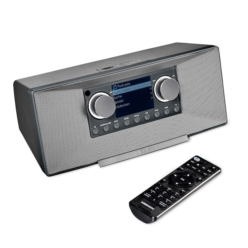 Medion MD 89289 Stereo Internetradio grau