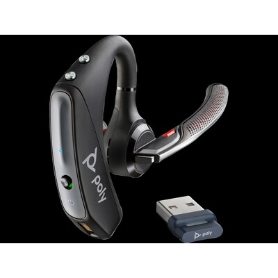 SMArt günstig Kaufen-Poly Voyager 5200 USB-A Bluetooth Headset +BT700 Dongle (7K2F3AA). Poly Voyager 5200 USB-A Bluetooth Headset +BT700 Dongle (7K2F3AA) <![CDATA[• Noise Cancelling mit vier Mikrofonen • Exklusive WindSmart-Technologie • Smart Sensor-Technologie • Spr