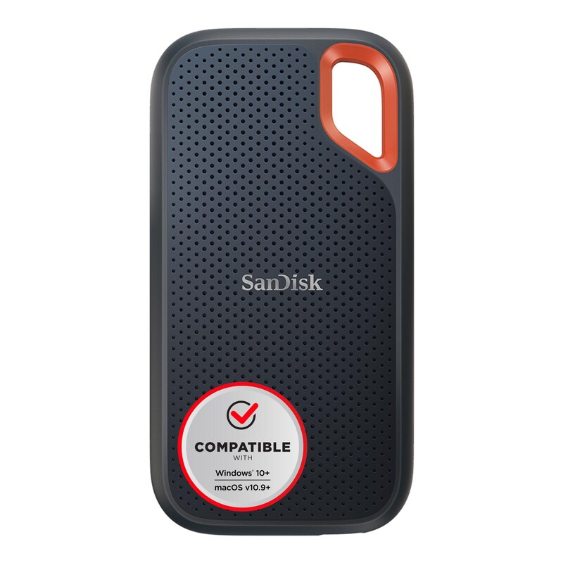 SanDisk Extreme Portable SSD V2 2 TB USB-C 3.1 (10Gb/​s) externe Festplatte SSD