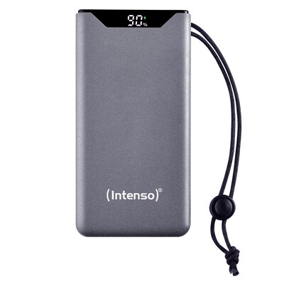 Mobil Power günstig Kaufen-Intenso mobiles Ladegerät Powerbank F10000 grau. Intenso mobiles Ladegerät Powerbank F10000 grau <![CDATA[• Kapazität: 10.000 mAh • Input/Output: 9.0V - 3.0A • Inklusive C zu USB C Ladekabel • Farbe: grau, Gewicht: 222 g • Qualcomm Qu