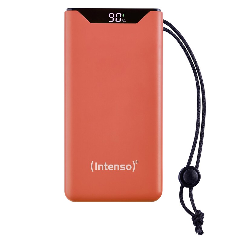 T Mobile Power günstig Kaufen-Intenso mobiles Ladegerät Powerbank F10000 orange. Intenso mobiles Ladegerät Powerbank F10000 orange <![CDATA[• Kapazität: 10.000 mAh • Input/Output: 9.0V - 3.0A • Inklusive C zu USB C Ladekabel • Farbe: orange, Gewicht: 222 g • Qualcomm Quick C
