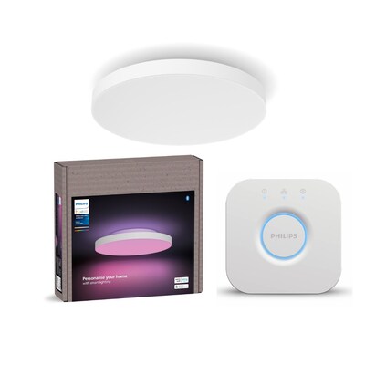 600 HR günstig Kaufen-Philips Hue Datura 600x600mm + Bridge V2. Philips Hue Datura 600x600mm + Bridge V2 <![CDATA[• Technologie: Smart LED • Material: Metall • Lichtfarbe: warmweiß, kaltweiß, mehrfarbig • Dimmbar - Farbwechsel • Inklusive: Philips Hue Datura + Brid