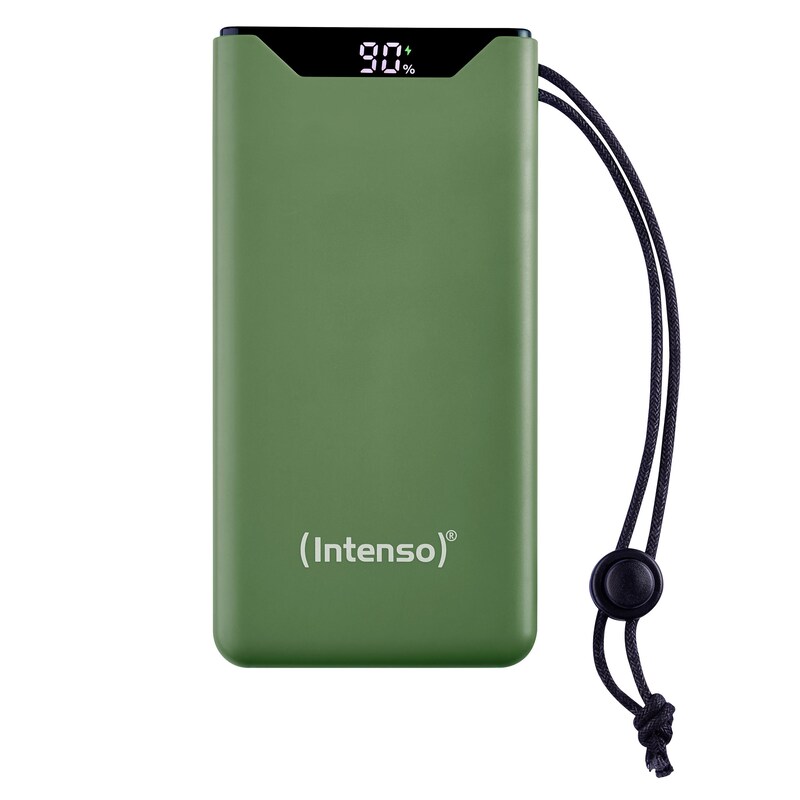 T Mobile Power günstig Kaufen-Intenso mobiles Ladegerät Powerbank F10000 grün. Intenso mobiles Ladegerät Powerbank F10000 grün <![CDATA[• Kapazität: 10.000 mAh • Input/Output: 9.0V - 3.0A • Inklusive C zu USB C Ladekabel • Farbe: grün, Gewicht: 222 g • Qualcomm Qui