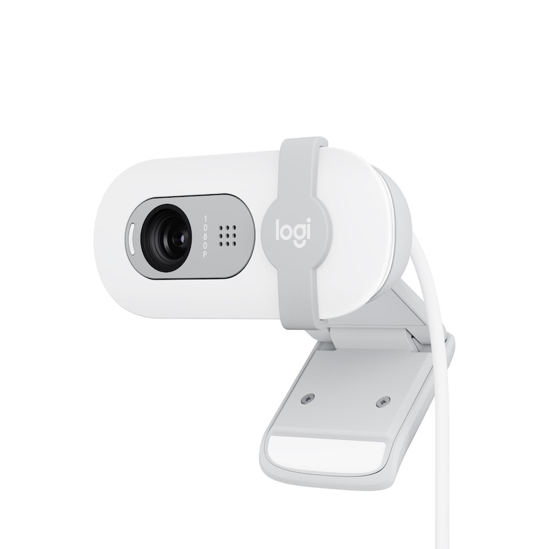 Logitech Brio 100 Full HD-Webcam Off-White - inkl. Beleuchtungskorrektur