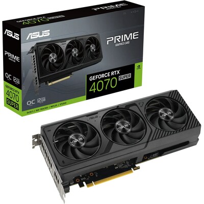 Image of ASUS Prime GeForce RTX 4070 SUPER OC Gaming Grafikkarte, 12GB GDDR6X, 1x HDMI, 3x DP PCIe 40