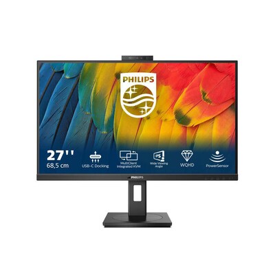 Philips 27B1U5601H 68,6cm (27") QHD IPS Office Monitor 16:9 HDMI/DP/USB-C PD100W Webcam 4ms 75Hz