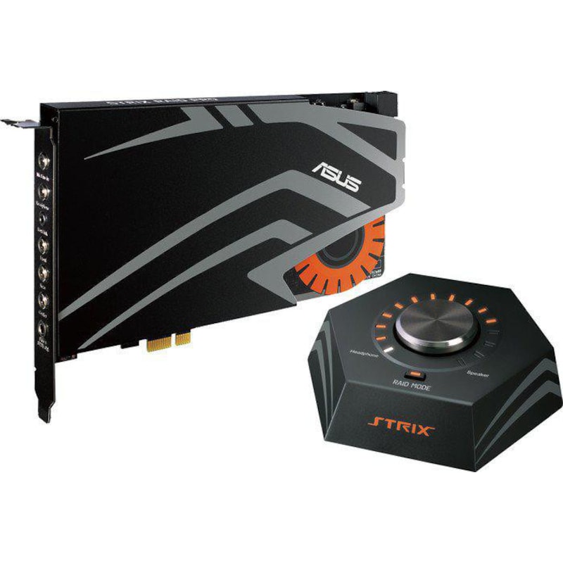 ASUS Strix Raid Pro interne PCIe Soundkarte 7.1 mit Lautstärkeregler